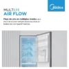 Refrigerador BM Midea NF Buru steel 300L