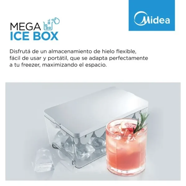 Refrigerador BM Midea NF Buru steel 300L