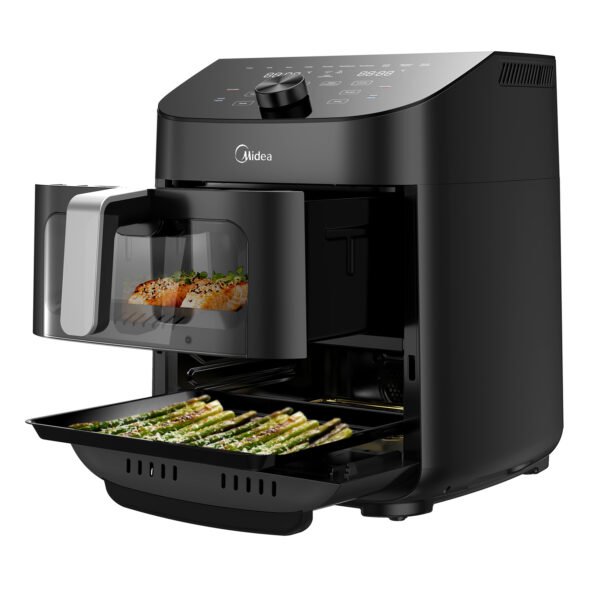 Air fryer Midea 11L 2 zonas digital negra smart