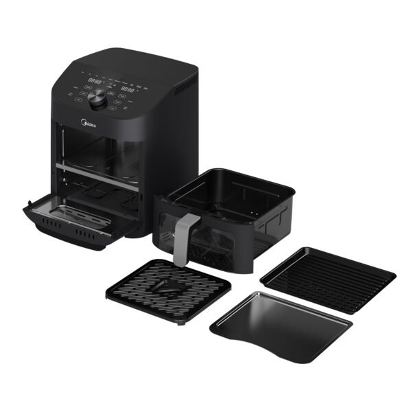 Air fryer Midea 11L 2 zonas digital negra smart