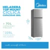 Refrigerador TM Midea Cycle silver 295L