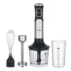 Licuadora de mano Midea 850W inox (Licuador, vaso, batidor y picador)