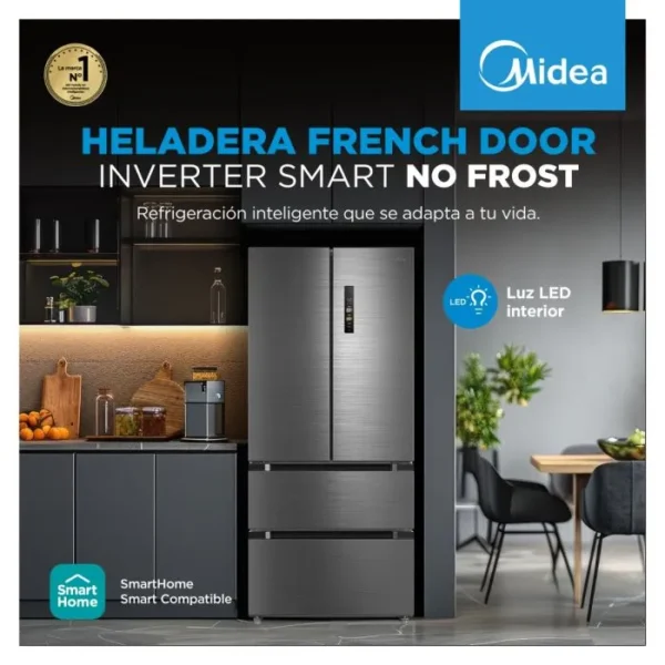 Heladera No Frost Inverter Smart French Door 458L