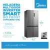 Heladera No Frost Inverter Smart Multi Door 475 L