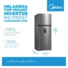 Heladera No Frost Inverter Top Mount 470L