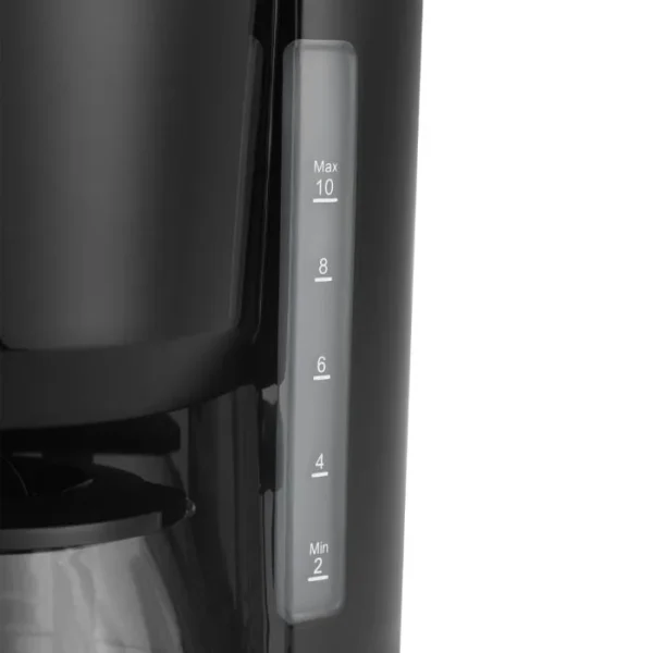 Cafetera eléctrica negra 1,25 L