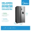 Heladera No Frost Inverter Side by Side 510L