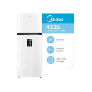 Heladera No Frost Inverter Top Mount 412L Blanca