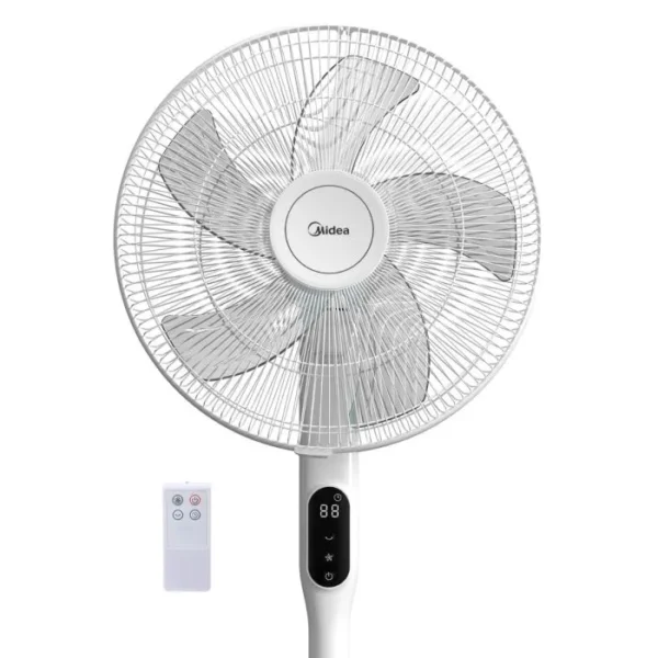 Ventilador de pie Inverter - Blanco 16"