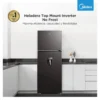 Heladera No Frost Inverter Top Mount 470L Black