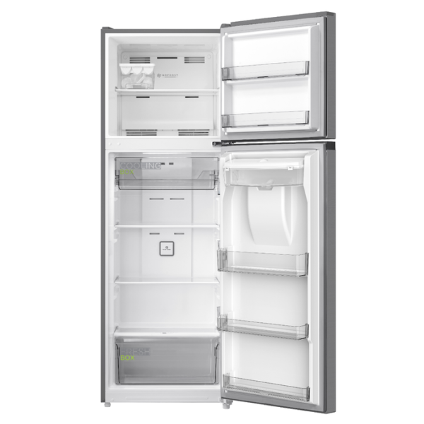 Heladera No Frost Inverter Top Mount 340L Inox MIDEA
