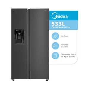 Heladera No Frost Inverter Side by Side 533L con Dispenser