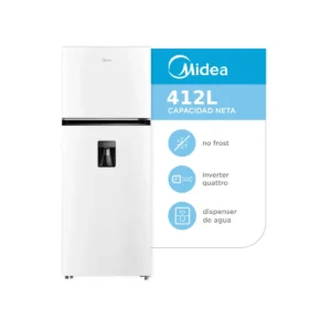 Heladera No Frost Inverter Top Mount 412L Blanca