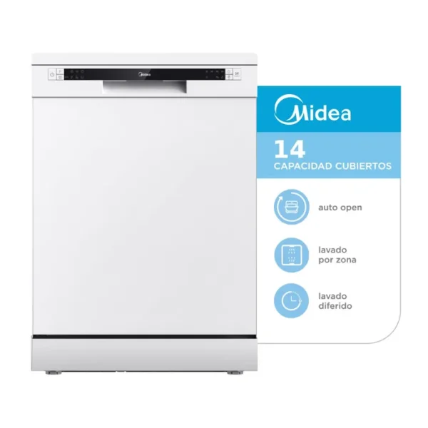 Lavavajillas Midea 14 Cubiertos Blanco