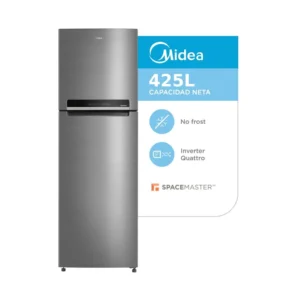 Heladera Midea No Frost Inverter Space Master 425L inox