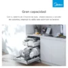 Lavavajillas Midea 14 cubiertos Gris